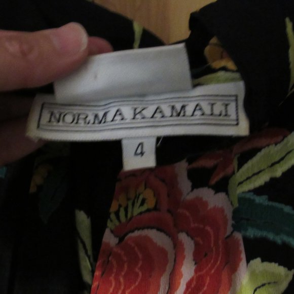 Vintage 80s Norma Kamali Dress Does 1920s Or 1930s Garden Party Dress S - Picture 13 of 15